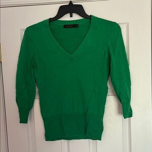 The Limited Vibrant Green V-Neck Sweater